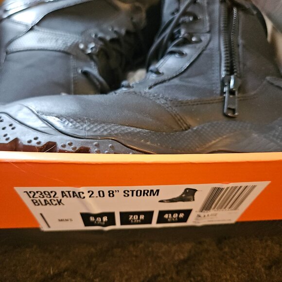 5.11 Work Gear Men's ATAC 2.0 8-Inch Storm Boots, Slip-Resistant Outsole, Size 8 - Picture 6 of 6